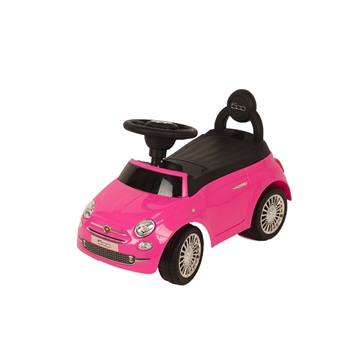 BabyTrold Fiat 500 Gåbil, Pink