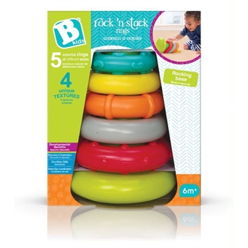 Infantino B Kids Tumle-pyramide m/6 ringe